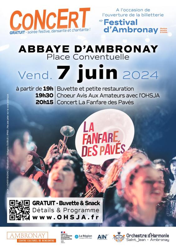 Soirée musicale festive Abbaye Ambronay 7 juin 2024